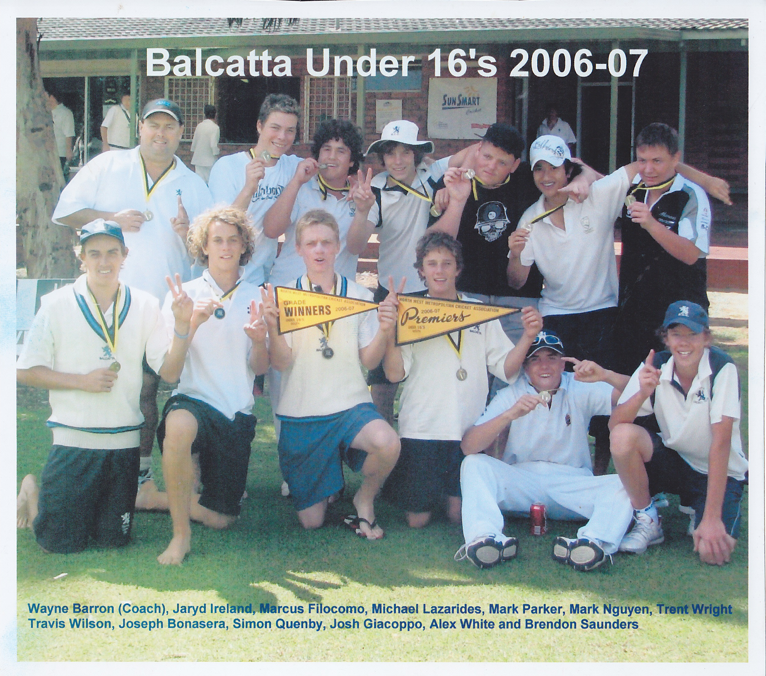 Under 16's 2006/07 Premiers